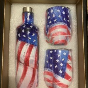 Thermo Bottle & 2 mini tumblers Gift Set